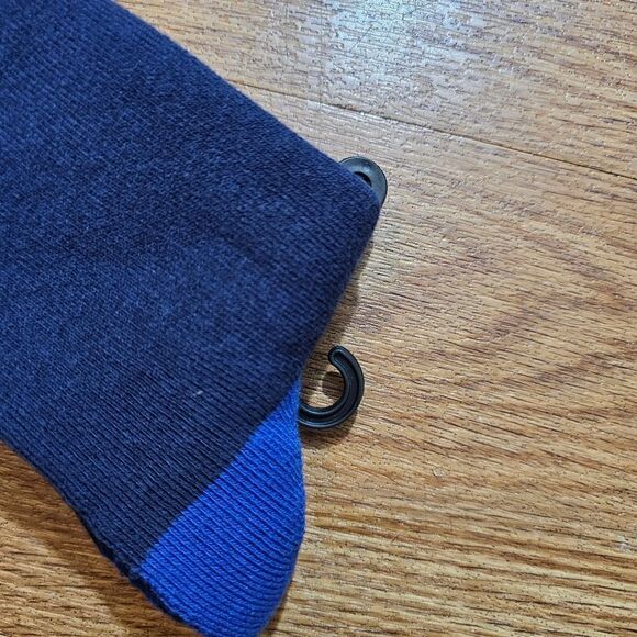 Polo Ralph Lauren Pony Deluxe Crew Socks Embroidered Logo Cotton Blend Navy L - Picture 8 of 10